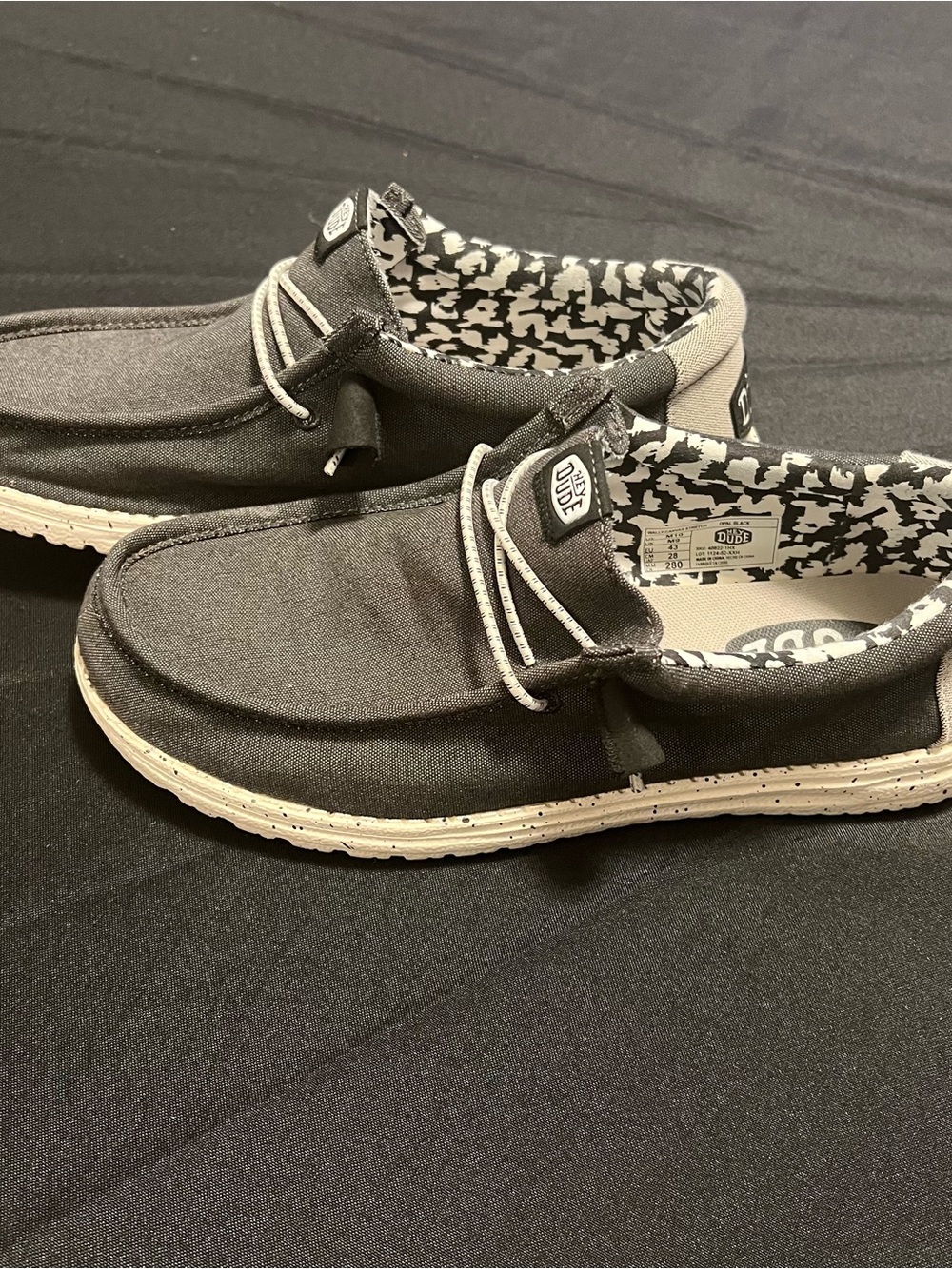 Hey Dude Casual Slip-On Loafers in Charcoal Gray - Picture 2 of 7